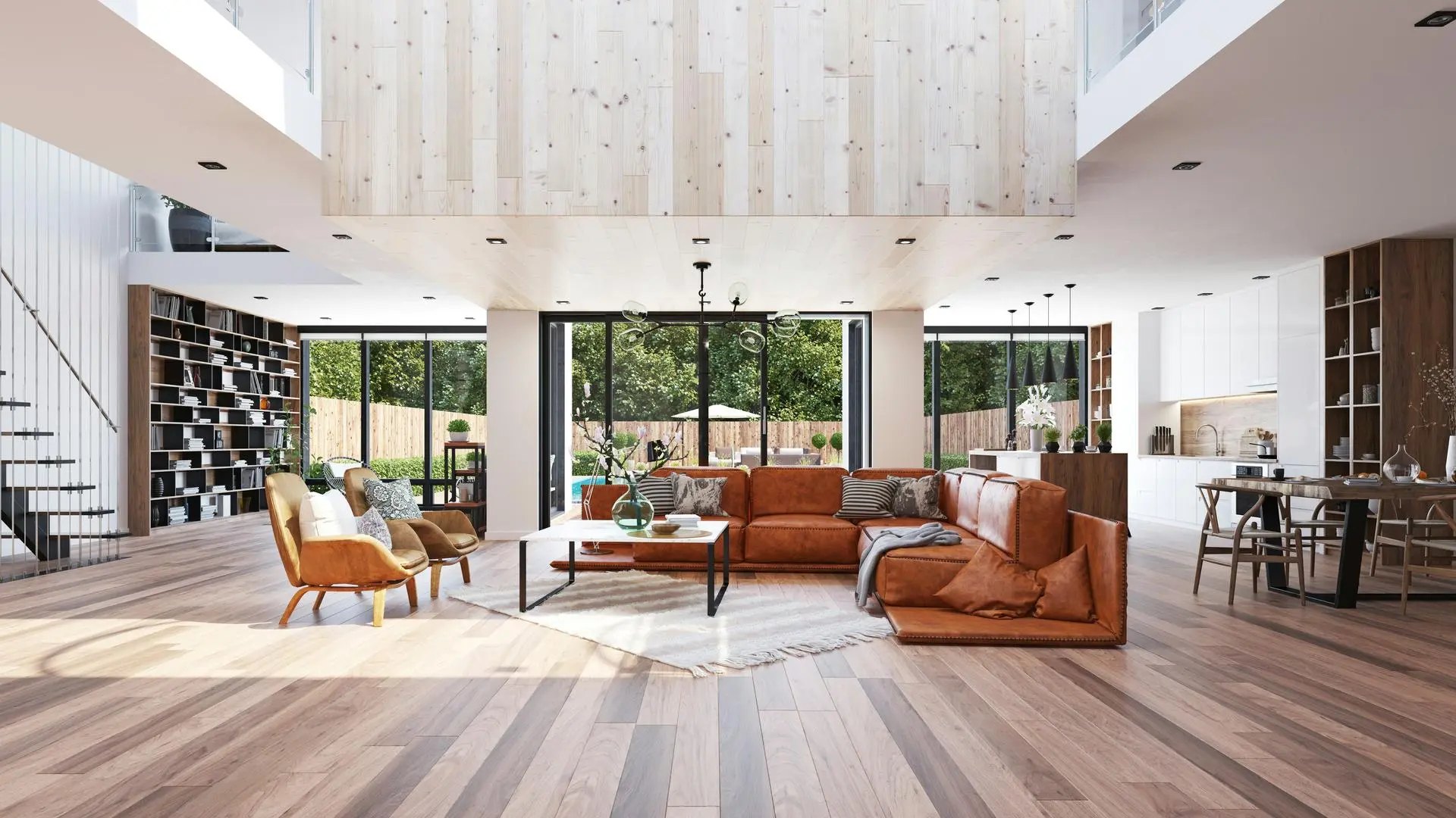 Remodeled living room